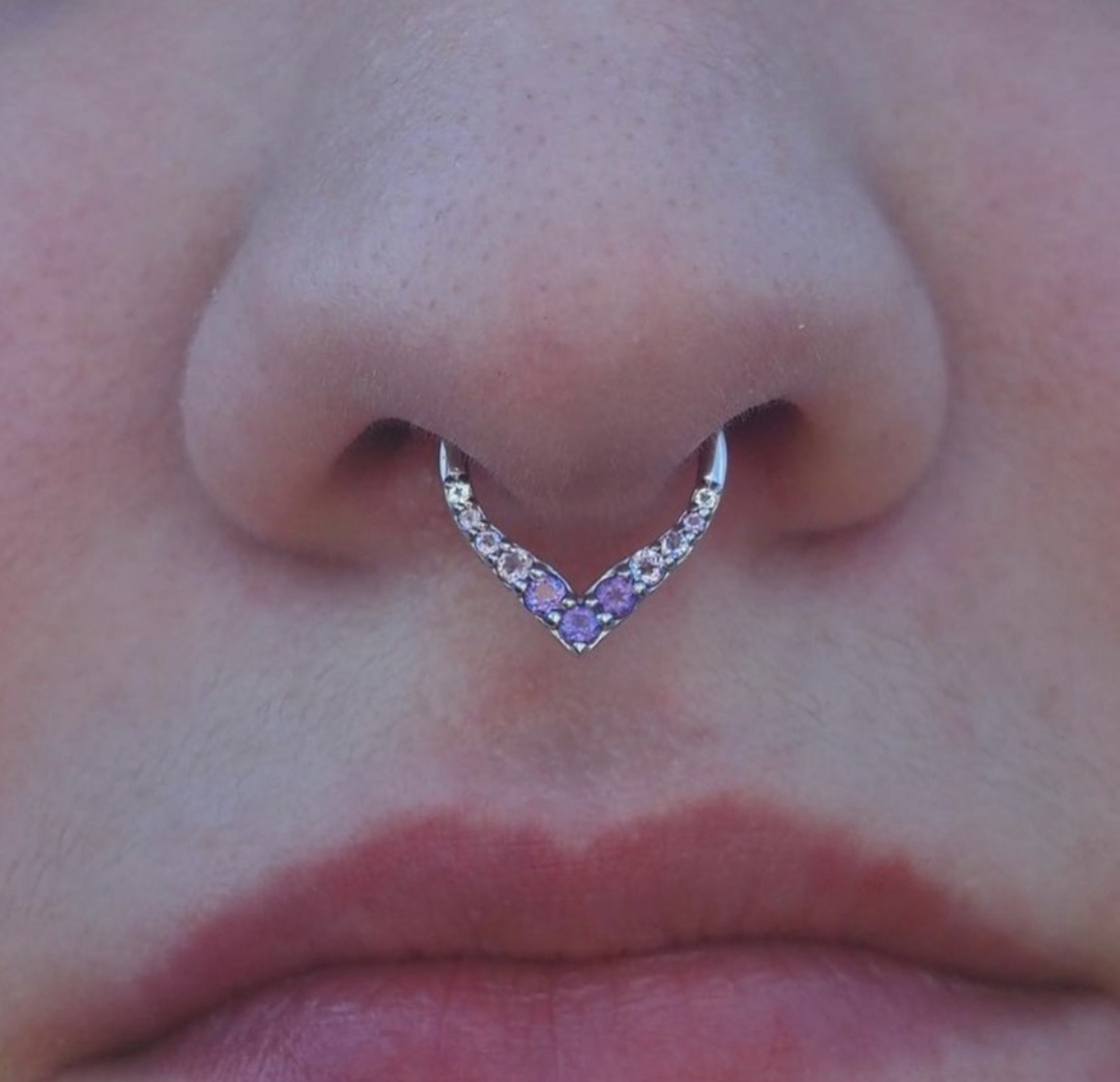 Septum piercing
